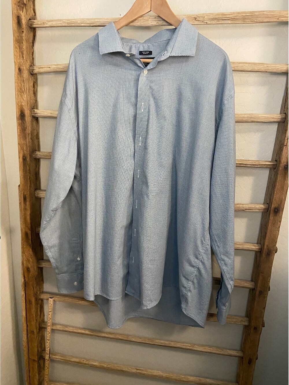 Kenneth Cole AWEARNESS Slim Fit Easy Care Men's Dress Shirt 18.5 36/37 Tall